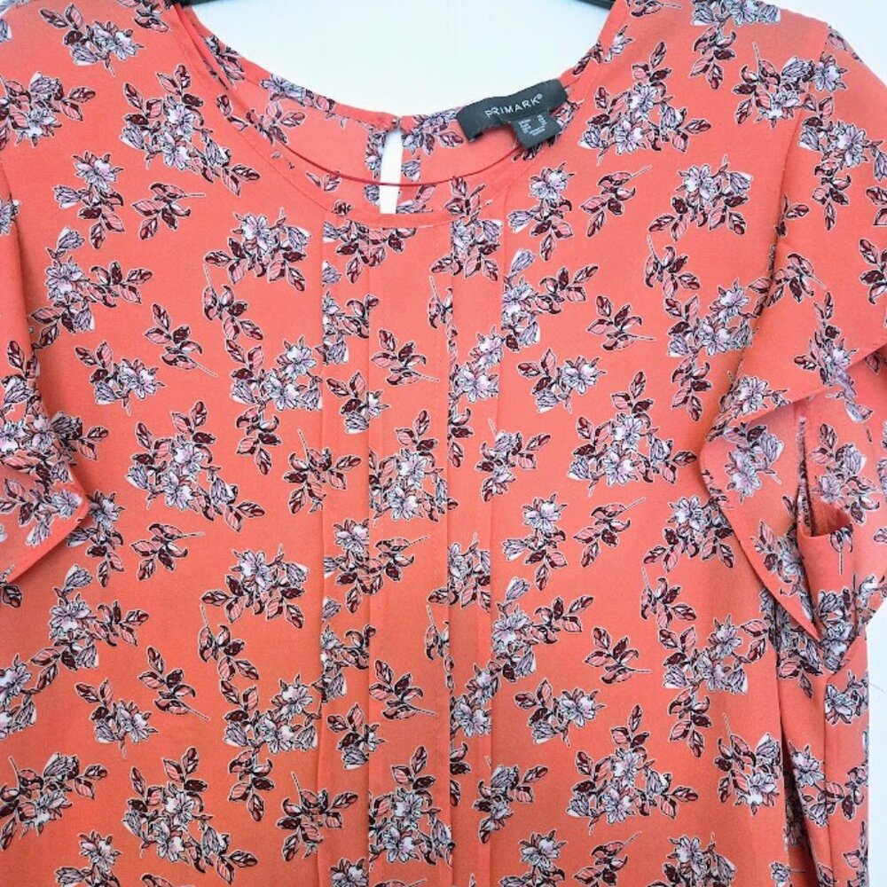Primark S/S‎ floral blouse top Size 14 NWOT - Picture 4 of 6